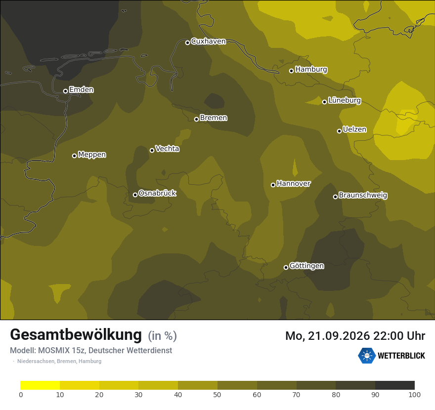Modellkarte MOSMIX – clct – ni