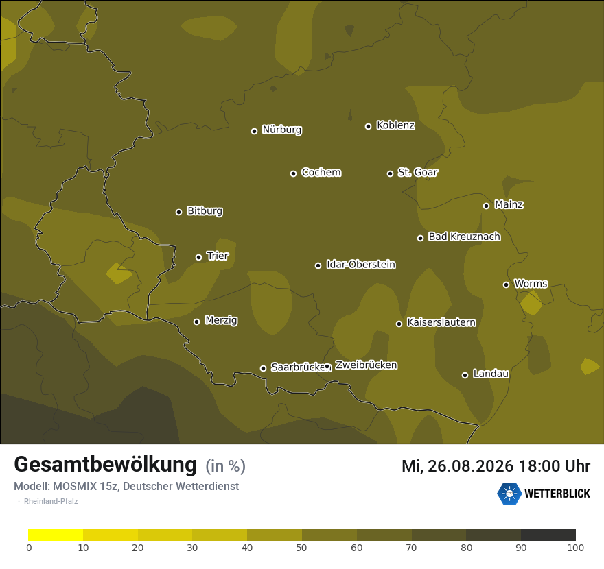 Modellkarte MOSMIX – clct – rp