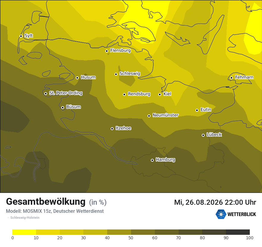 Modellkarte MOSMIX – clct – sh
