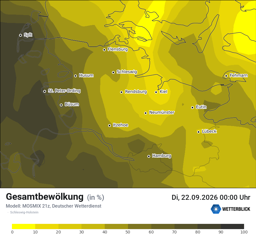 Modellkarte MOSMIX – clct – sh