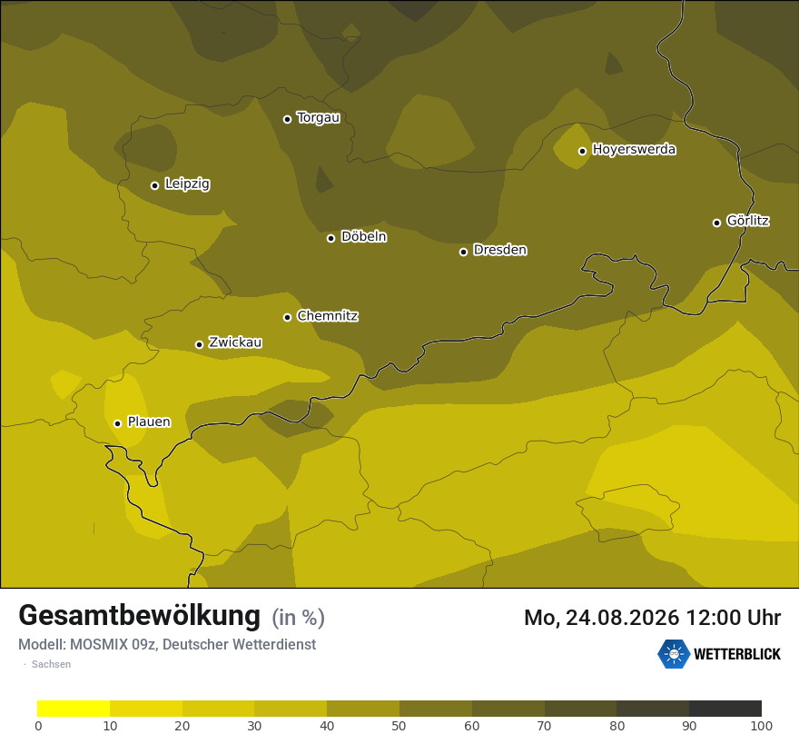 Modellkarte MOSMIX – clct – sn