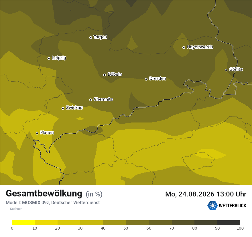 Modellkarte MOSMIX – clct – sn