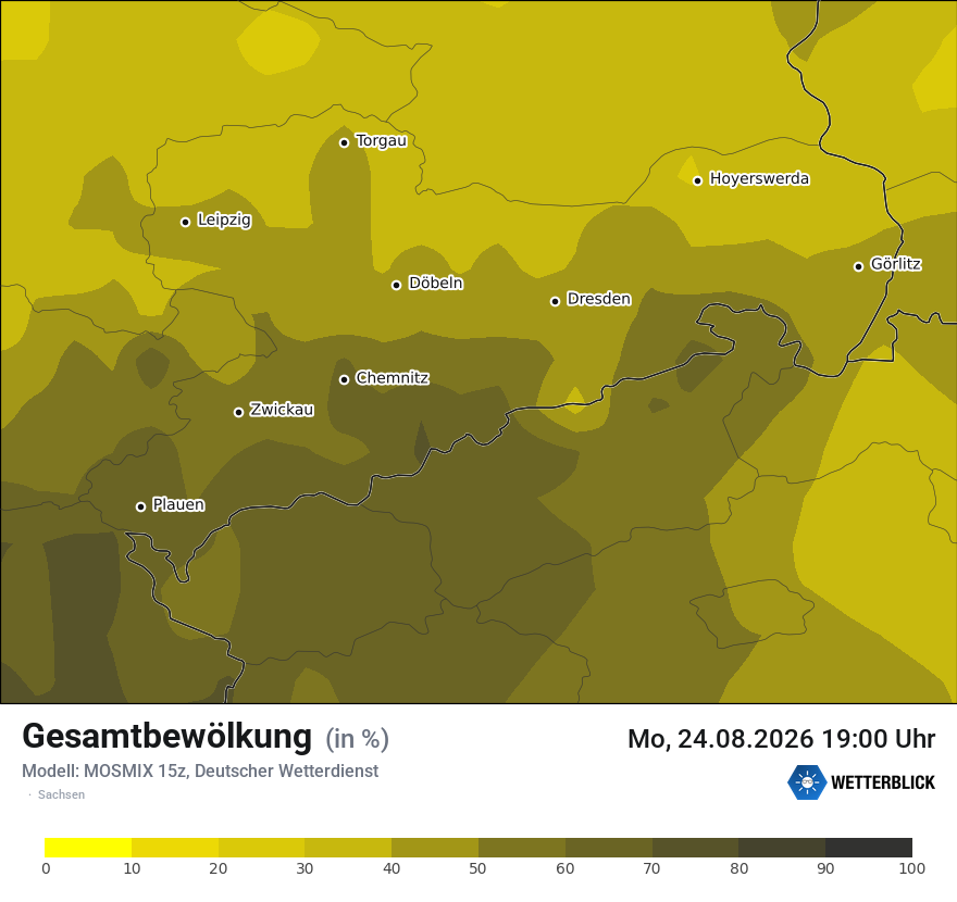 Modellkarte MOSMIX – clct – sn