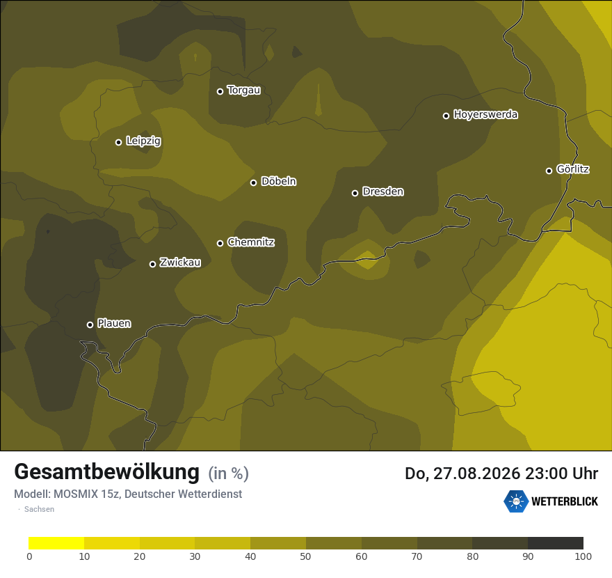 Modellkarte MOSMIX – clct – sn