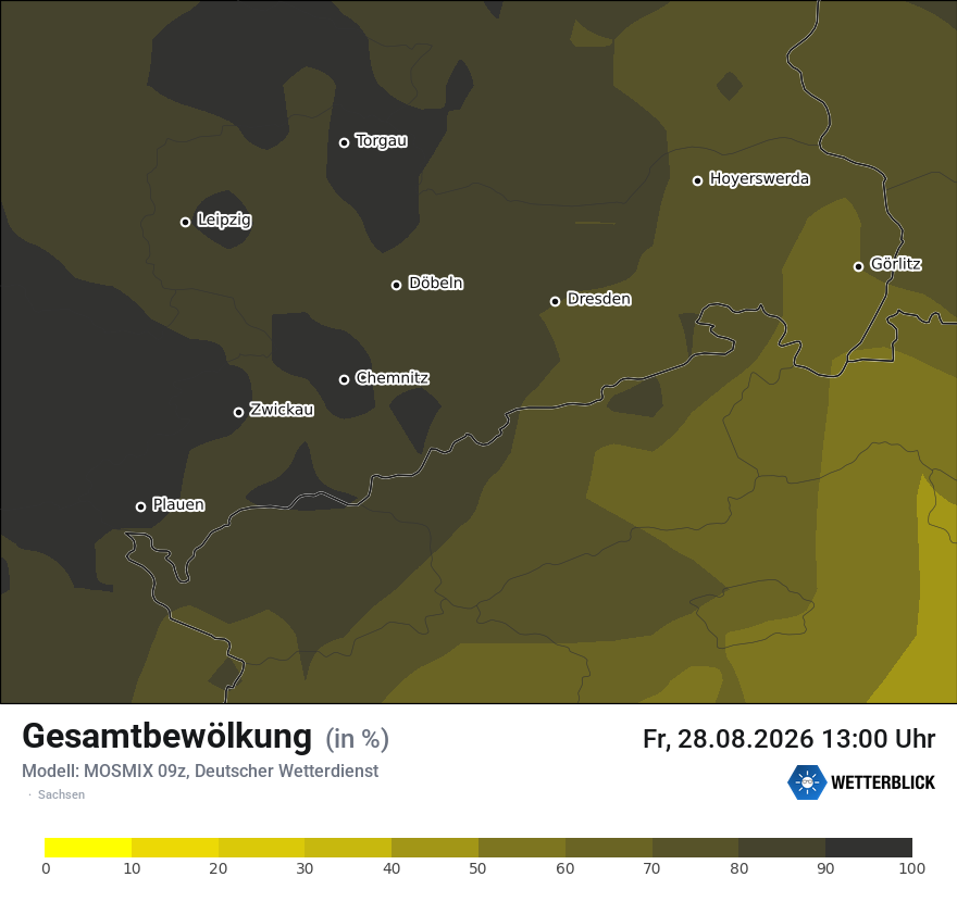 Modellkarte MOSMIX – clct – sn