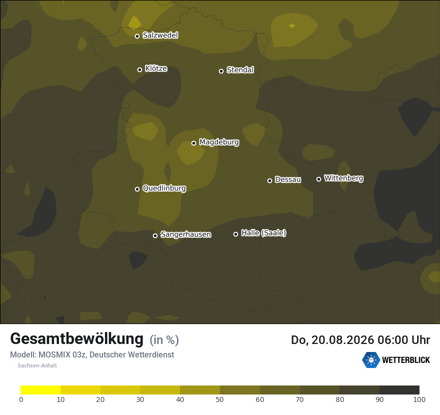 Modellkarte MOSMIX – clct – st