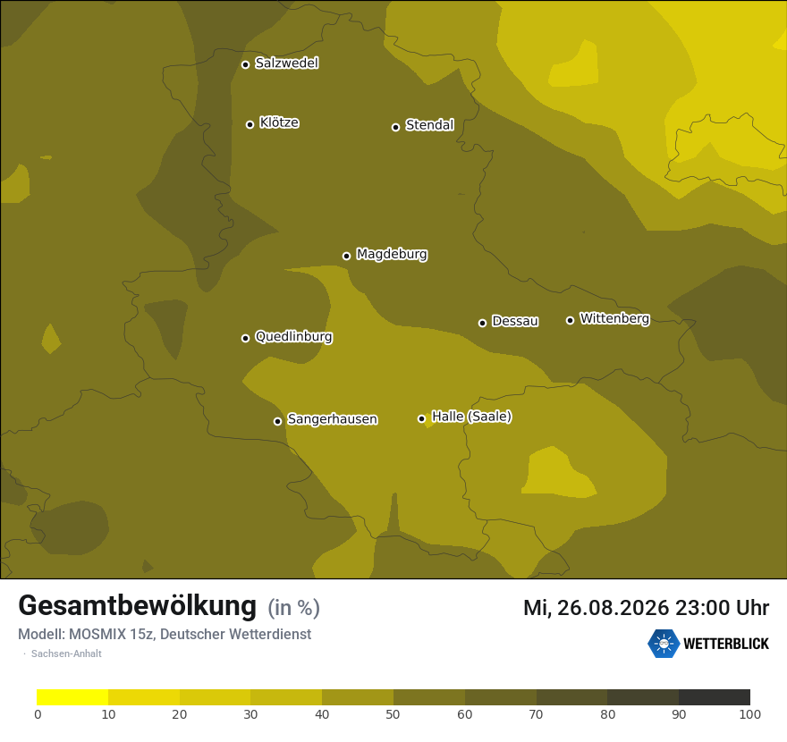 Modellkarte MOSMIX – clct – st