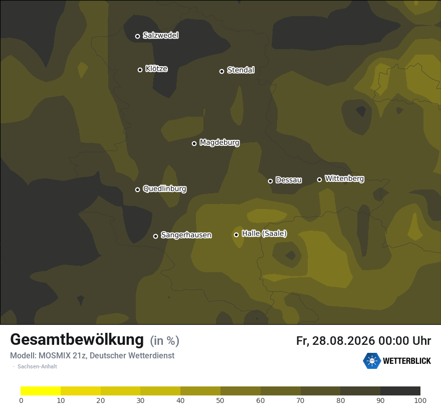 Modellkarte MOSMIX – clct – st