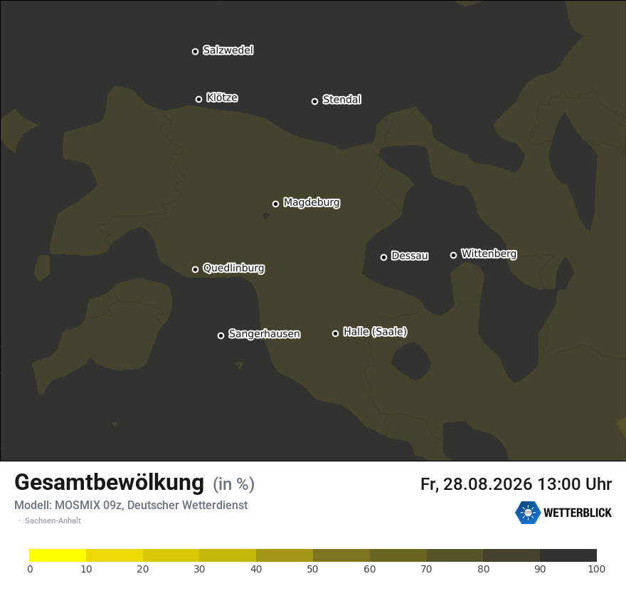 Modellkarte MOSMIX – clct – st