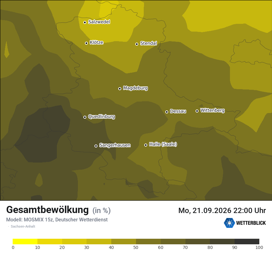 Modellkarte MOSMIX – clct – st