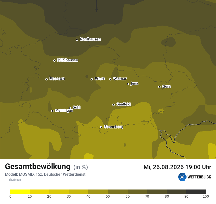 Modellkarte MOSMIX – clct – th