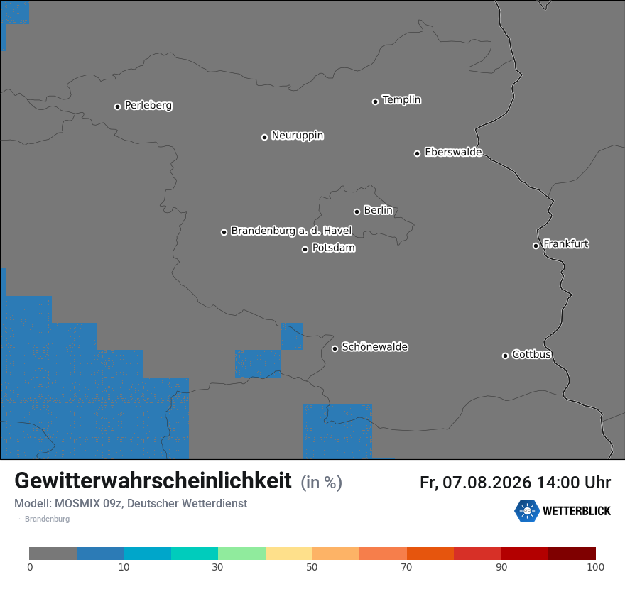 Modellkarte MOSMIX – gewitter – bb