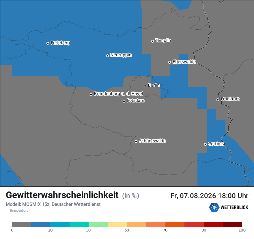 Modellkarte MOSMIX – gewitter – bb