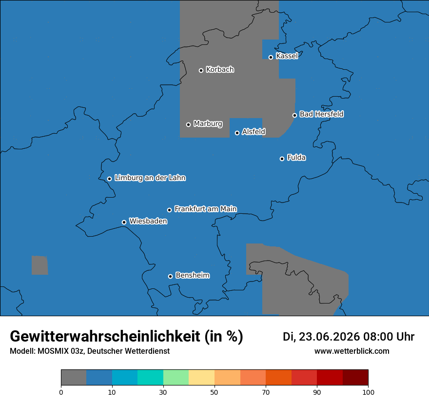 Modellkarte MOSMIX – gewitter – he