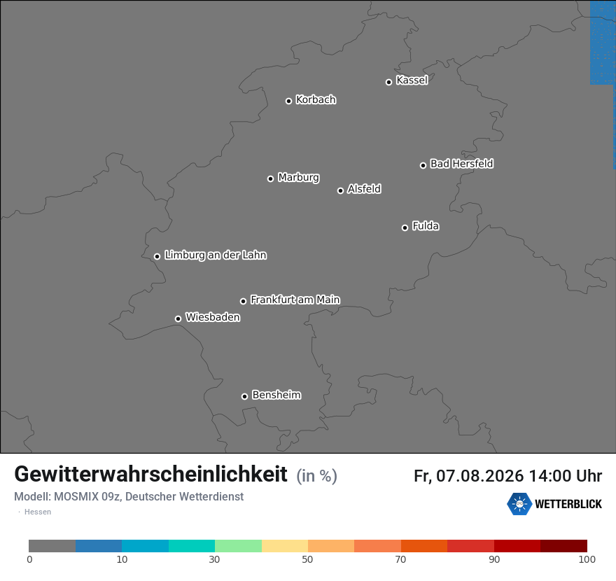 Modellkarte MOSMIX – gewitter – he