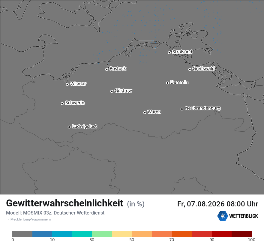 Modellkarte MOSMIX – gewitter – mv