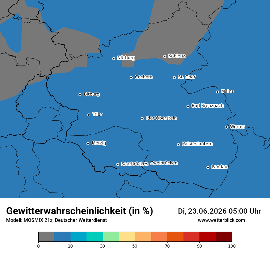 Modellkarte MOSMIX – gewitter – rp