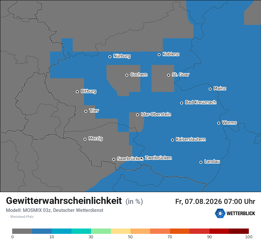 Modellkarte MOSMIX – gewitter – rp