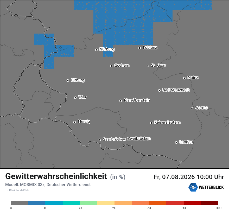Modellkarte MOSMIX – gewitter – rp