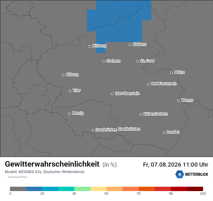 Modellkarte MOSMIX – gewitter – rp