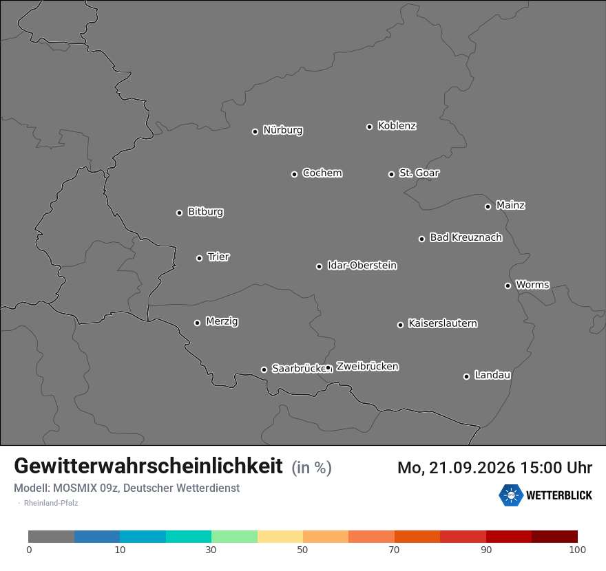 Modellkarte MOSMIX – gewitter – rp