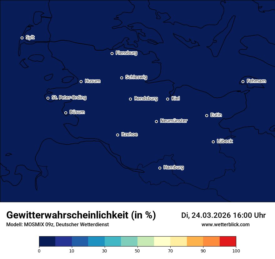 Modellkarte MOSMIX – gewitter – sh