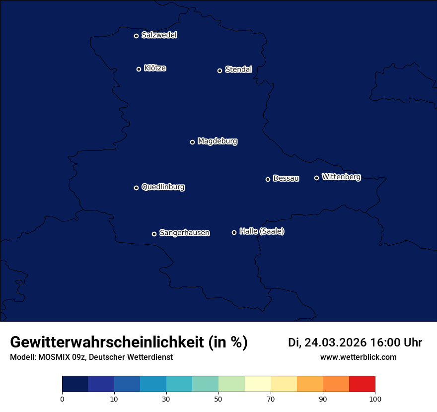 Modellkarte MOSMIX – gewitter – st