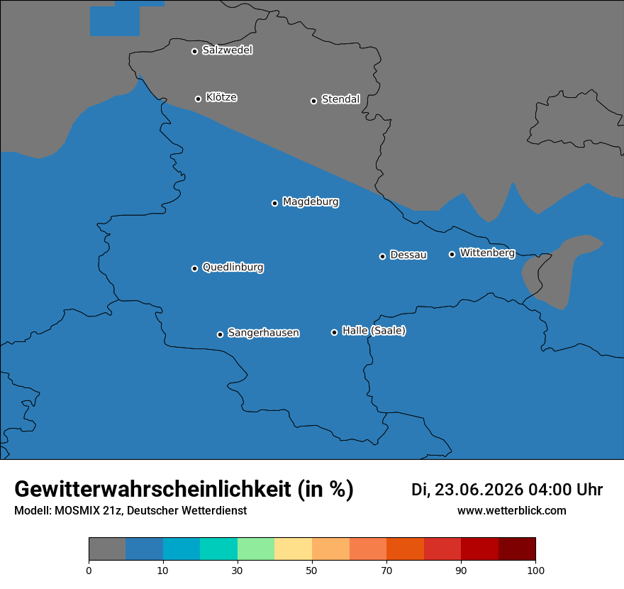 Modellkarte MOSMIX – gewitter – st
