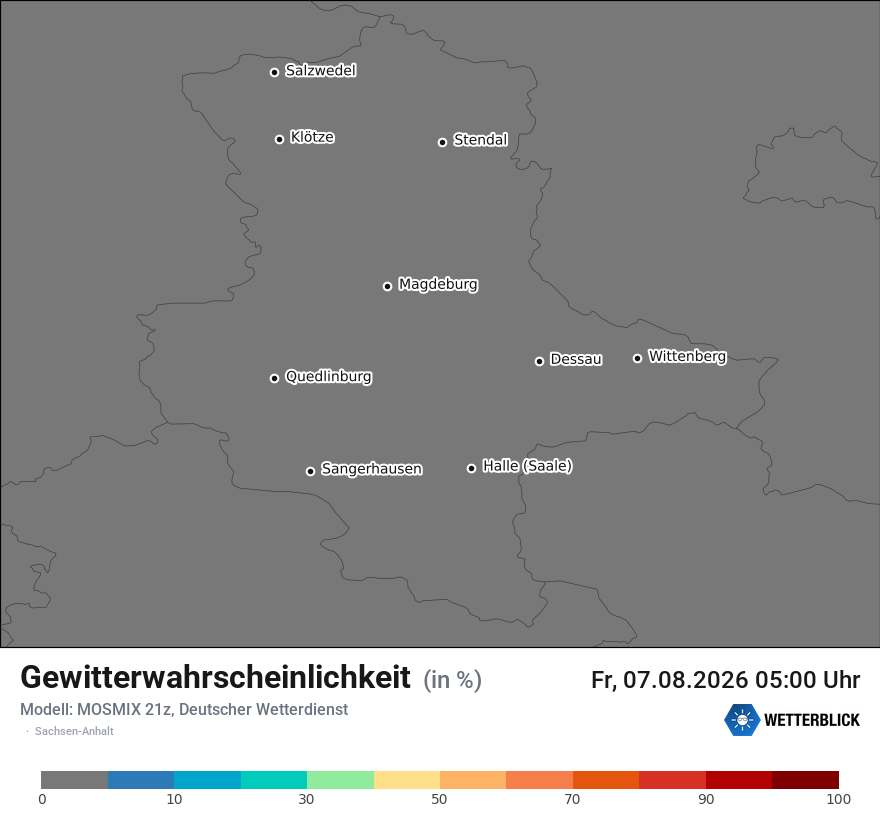 Modellkarte MOSMIX – gewitter – st