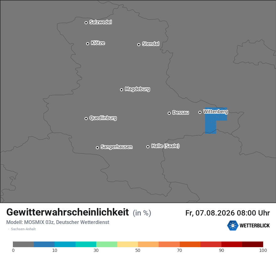 Modellkarte MOSMIX – gewitter – st