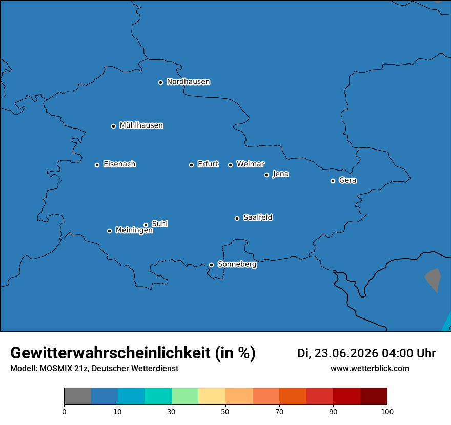 Modellkarte MOSMIX – gewitter – th