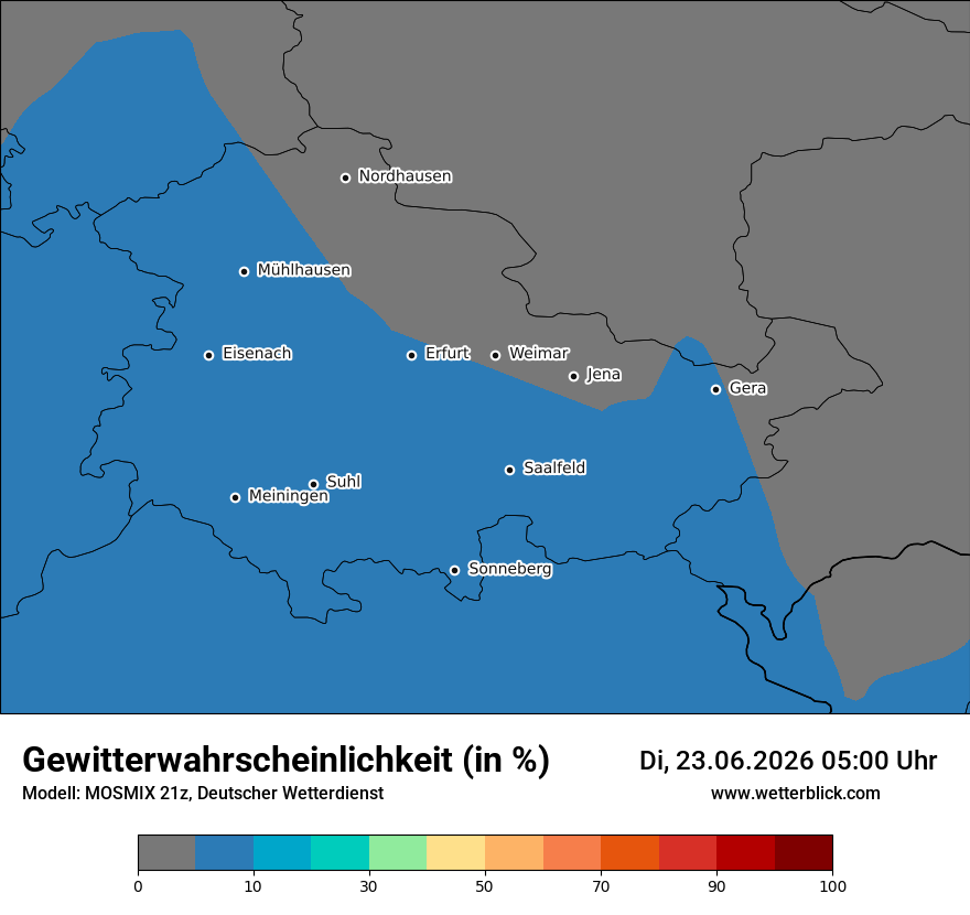 Modellkarte MOSMIX – gewitter – th
