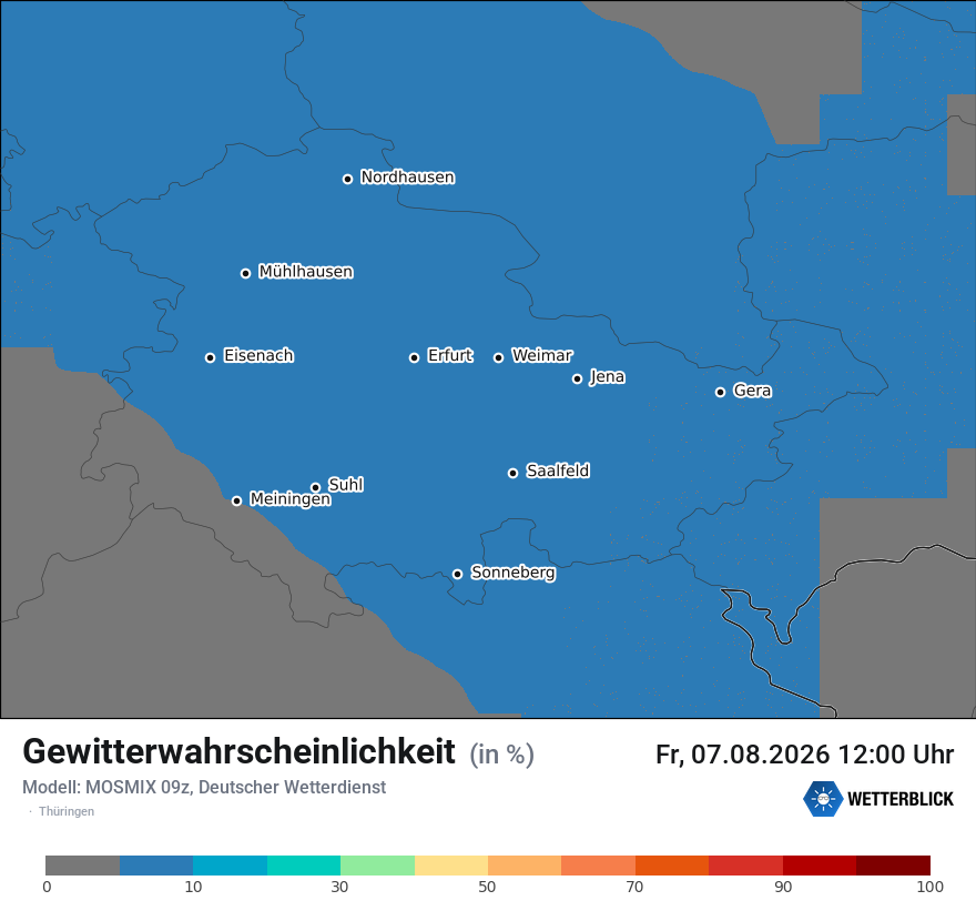 Modellkarte MOSMIX – gewitter – th