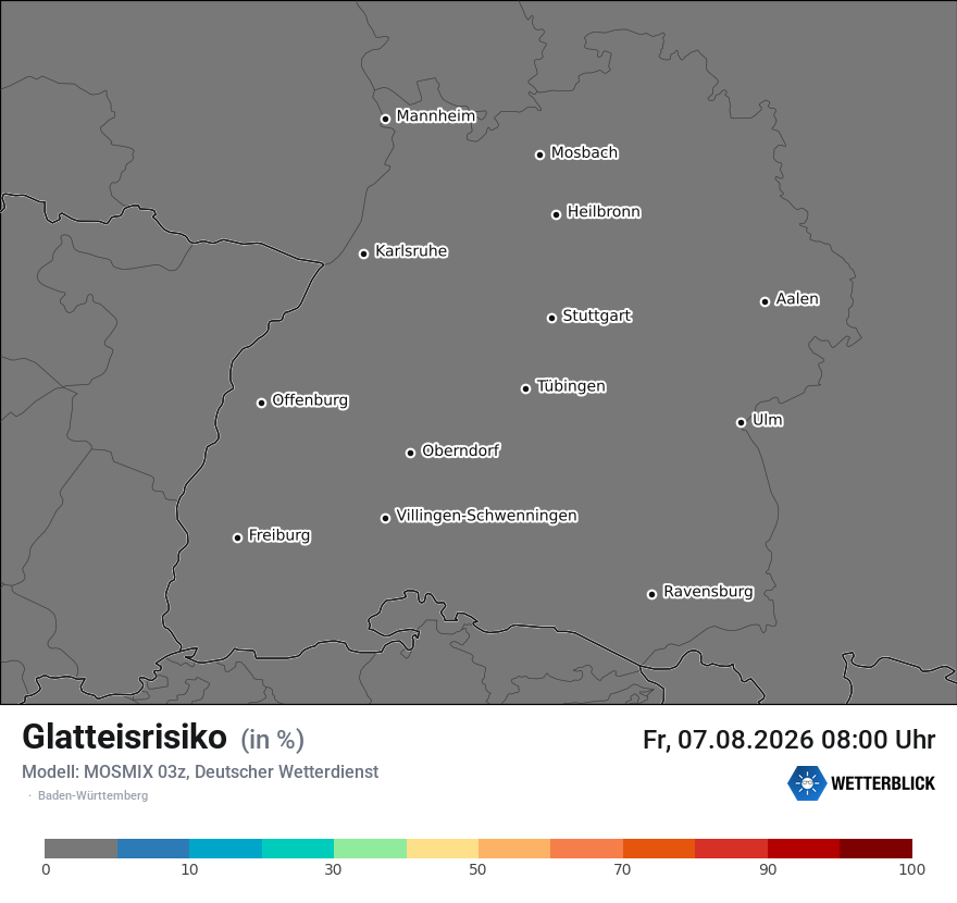 Modellkarte MOSMIX – glatteis – bw