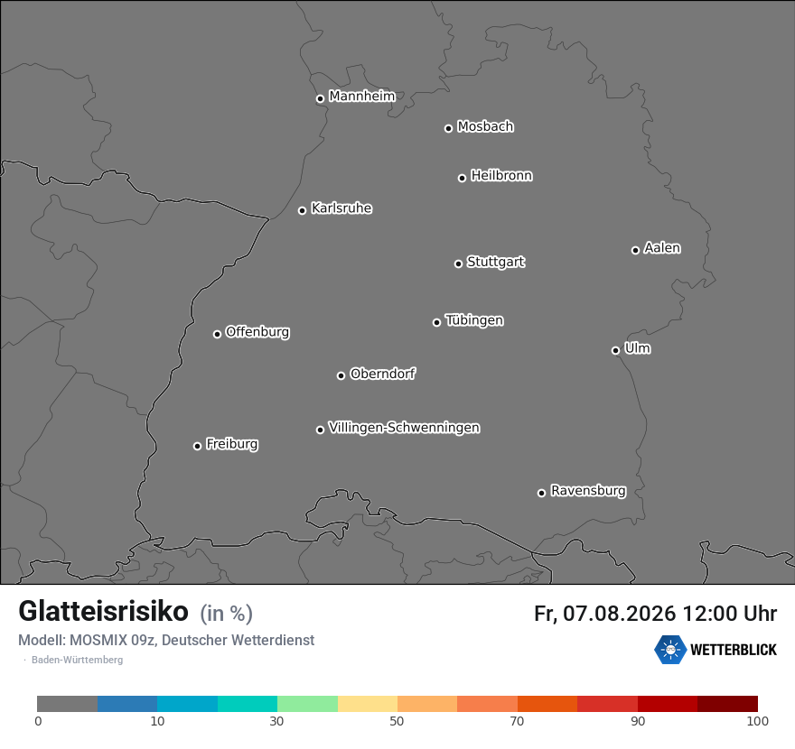 Modellkarte MOSMIX – glatteis – bw