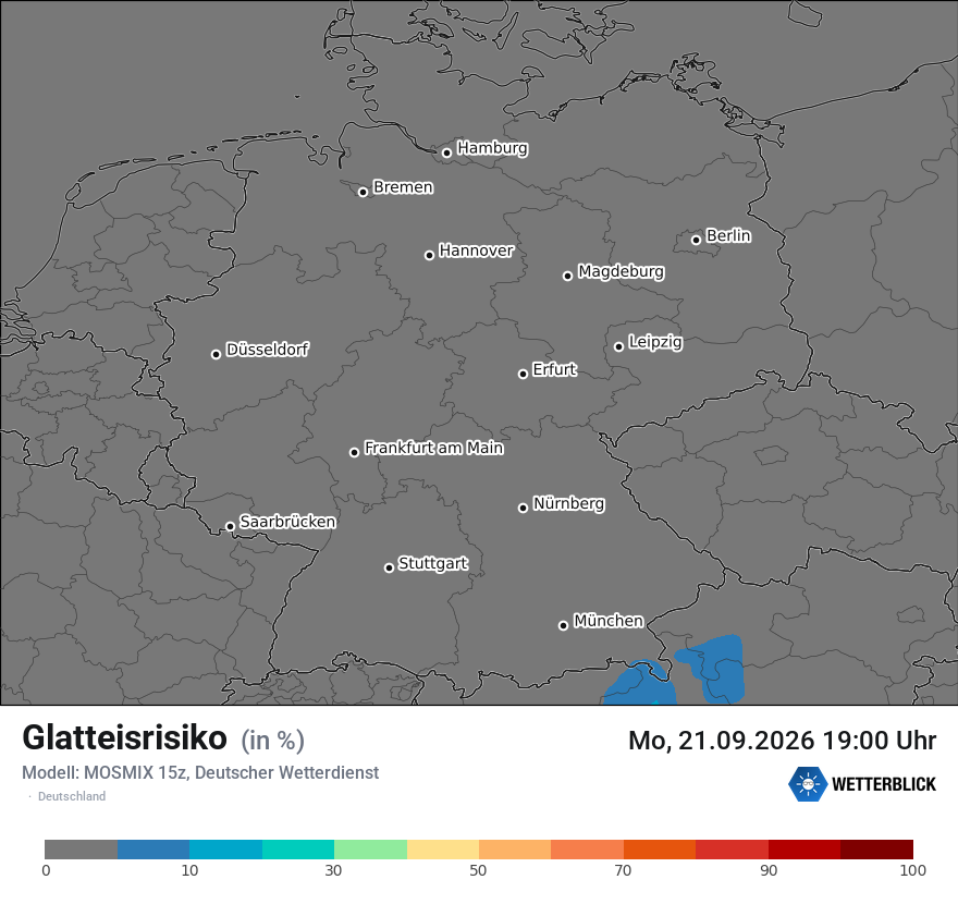 Modellkarte MOSMIX – glatteis – deutschland