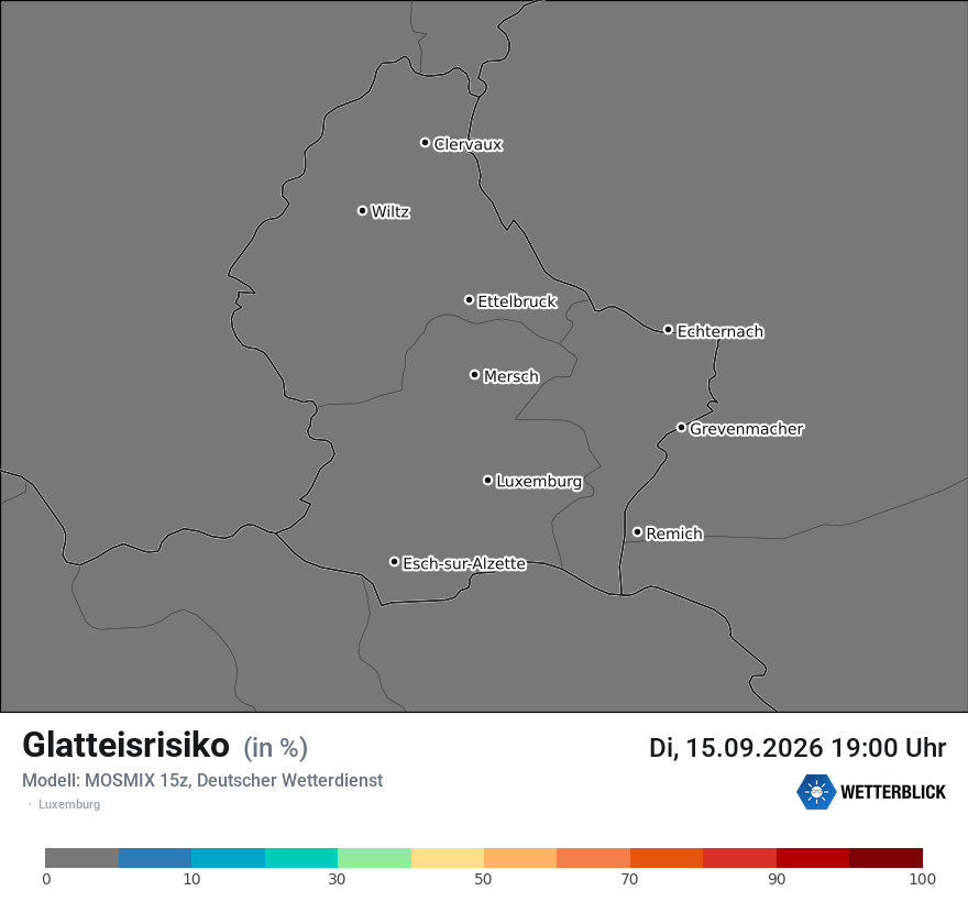 Modellkarte MOSMIX – glatteis – luxemburg