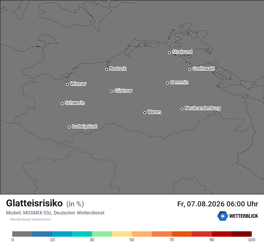 Modellkarte MOSMIX – glatteis – mv