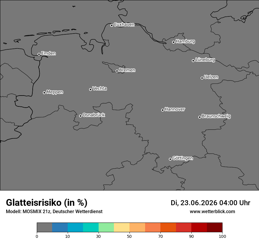 Modellkarte MOSMIX – glatteis – ni
