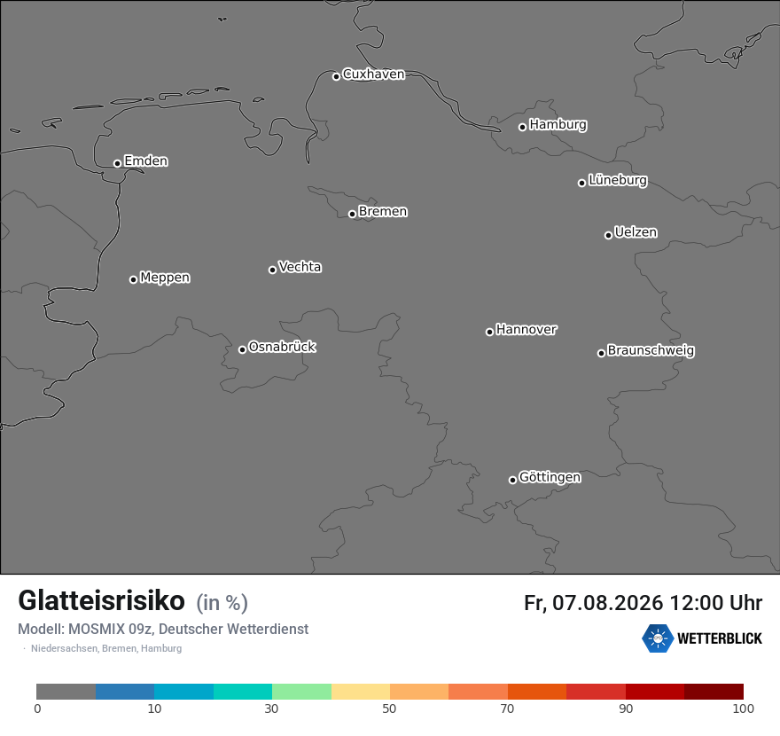 Modellkarte MOSMIX – glatteis – ni