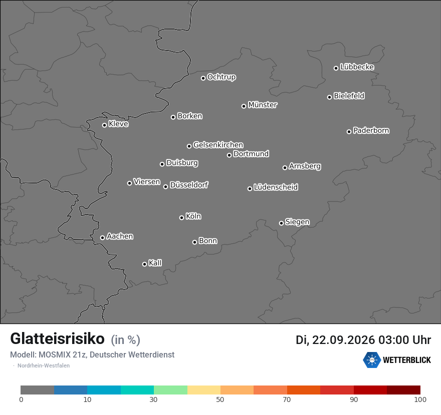 Modellkarte MOSMIX – glatteis – nrw