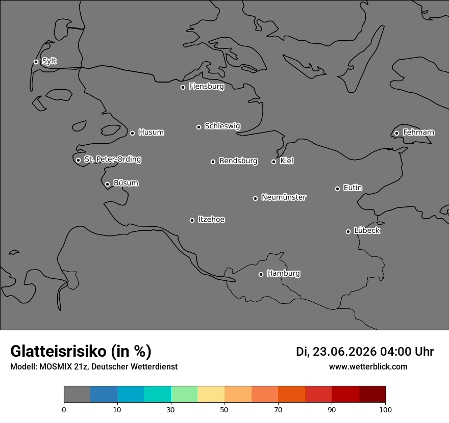 Modellkarte MOSMIX – glatteis – sh