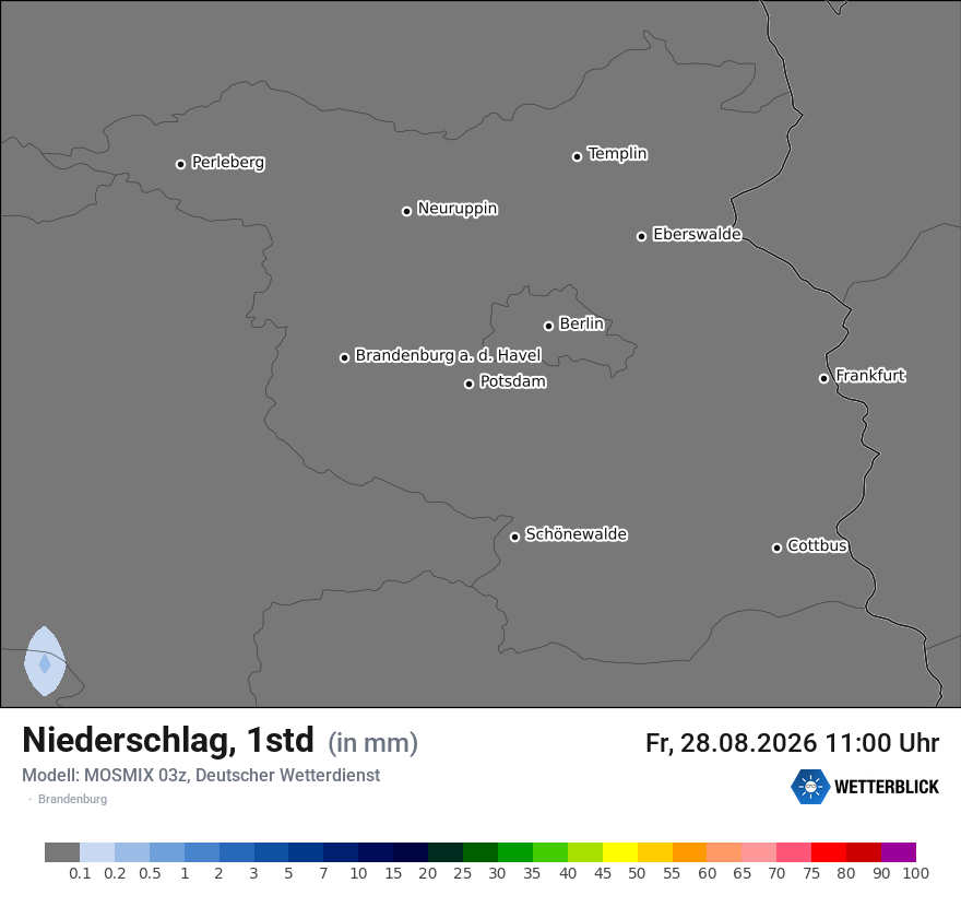 Modellkarte MOSMIX – precip – bb