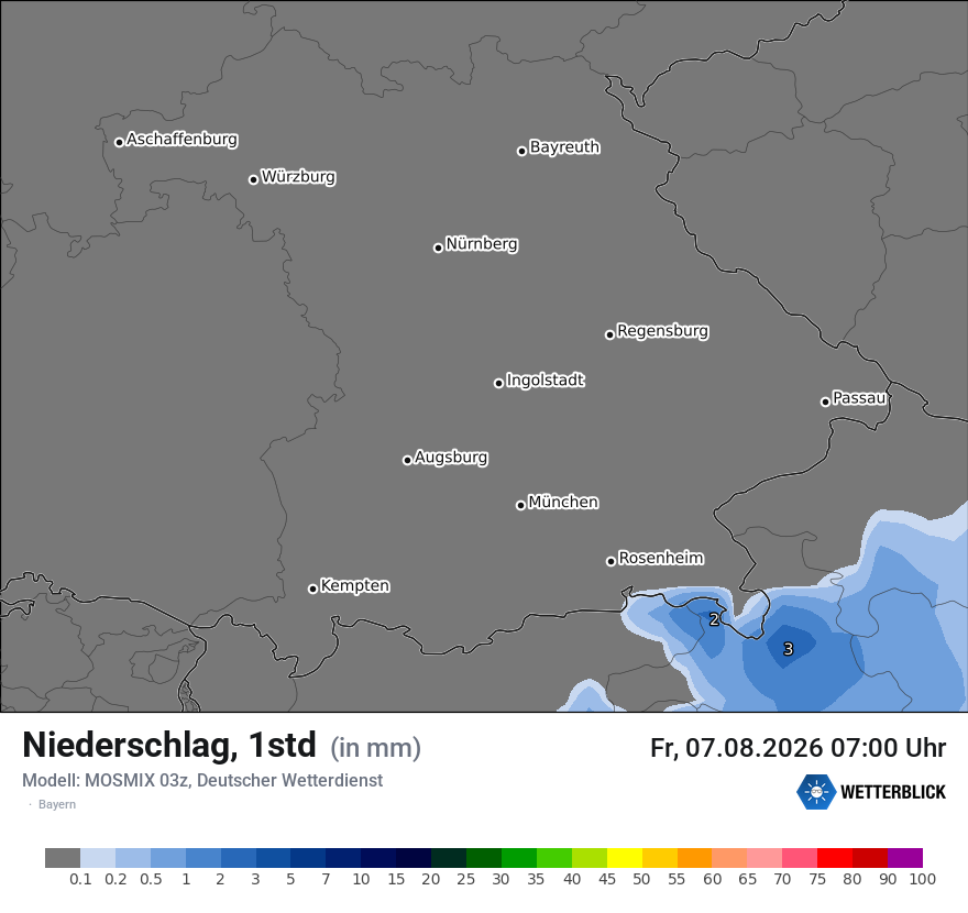 Modellkarte MOSMIX – precip – by