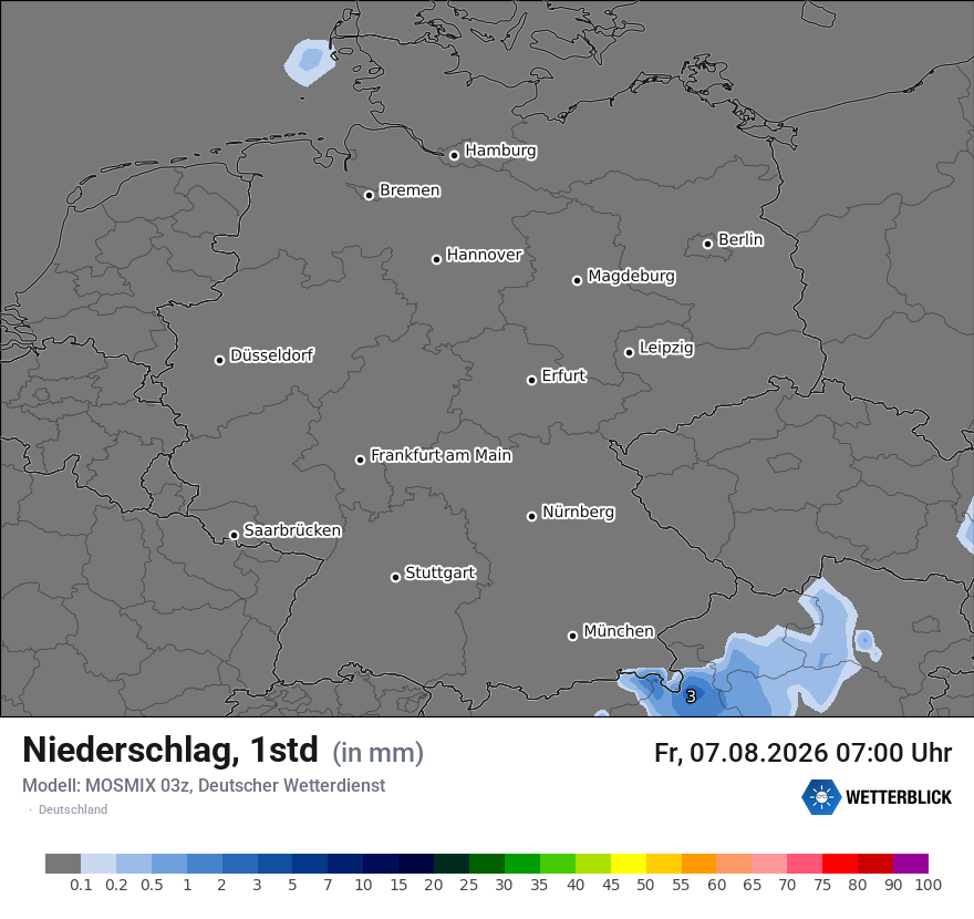 Modellkarte MOSMIX – precip – deutschland