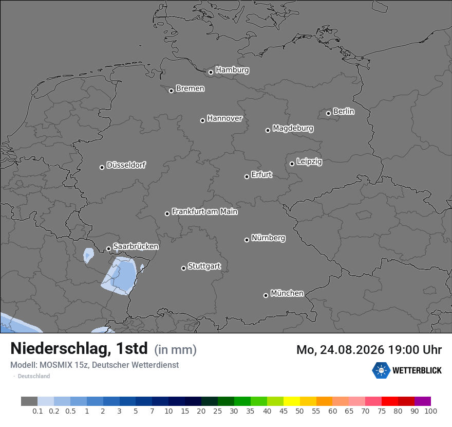 Modellkarte MOSMIX – precip – deutschland