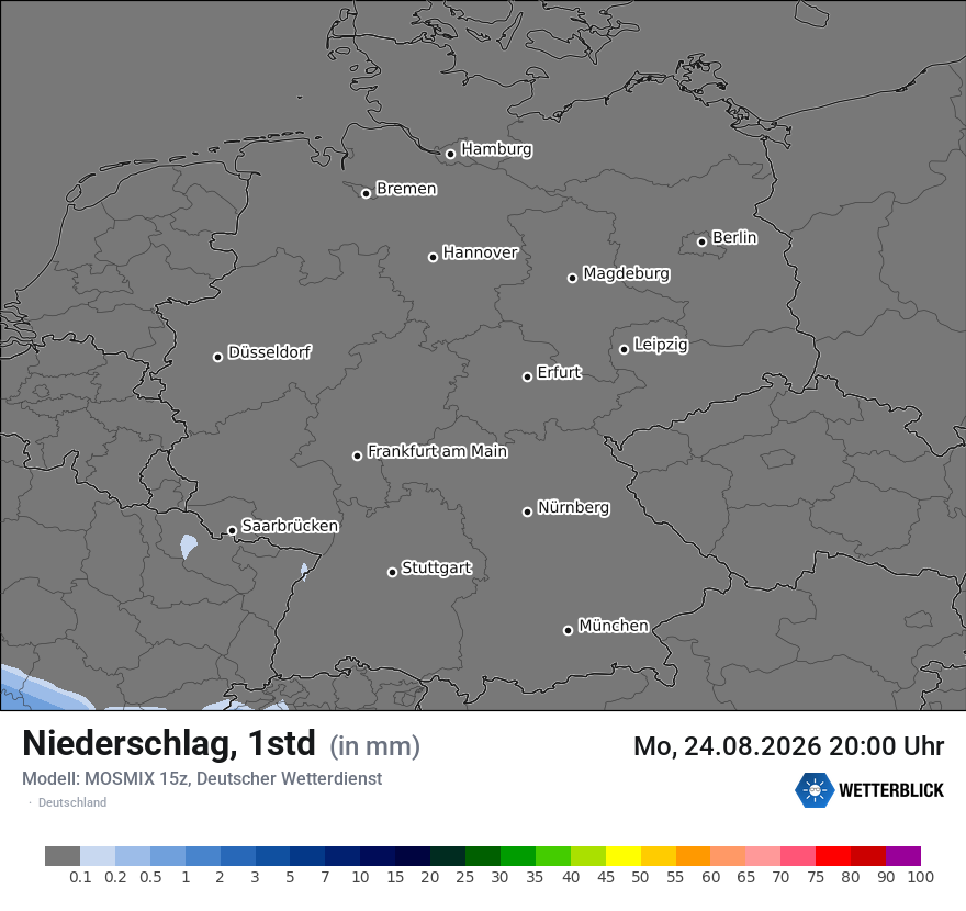 Modellkarte MOSMIX – precip – deutschland