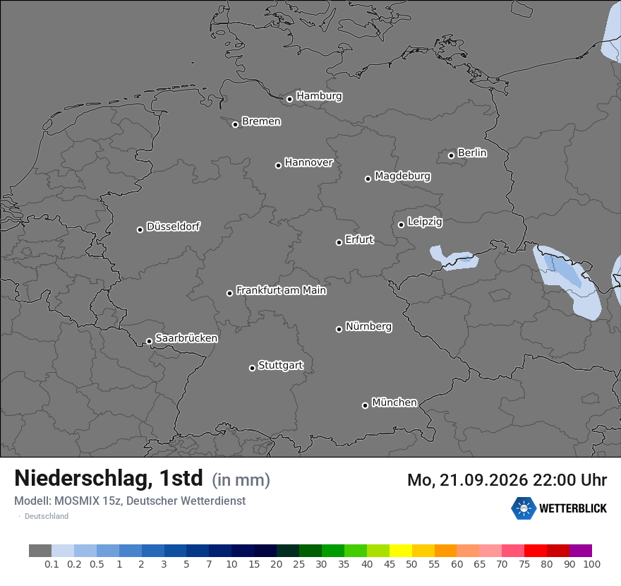 Modellkarte MOSMIX – precip – deutschland