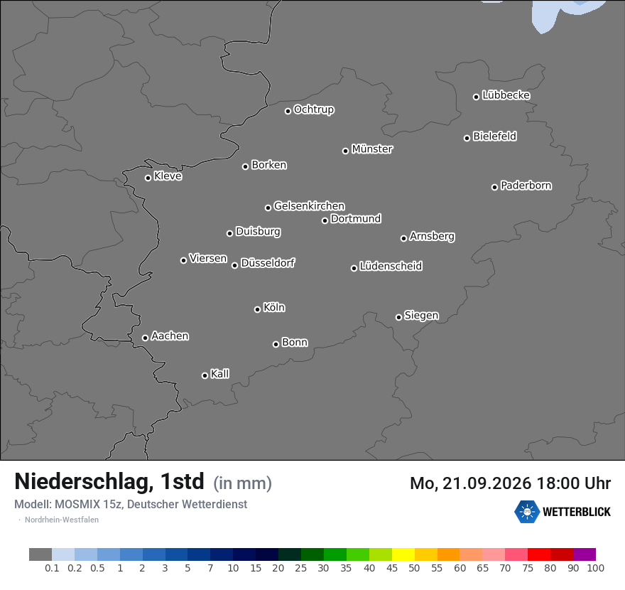 Modellkarte MOSMIX – precip – nrw