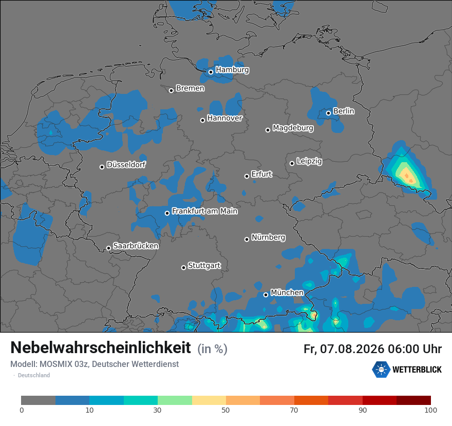 Modellkarte MOSMIX – prob_fog – deutschland